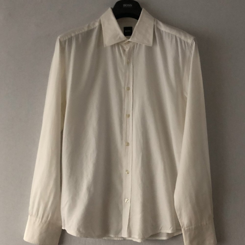 Boss Hugo Boss White Slim Fit Shirt Size XL